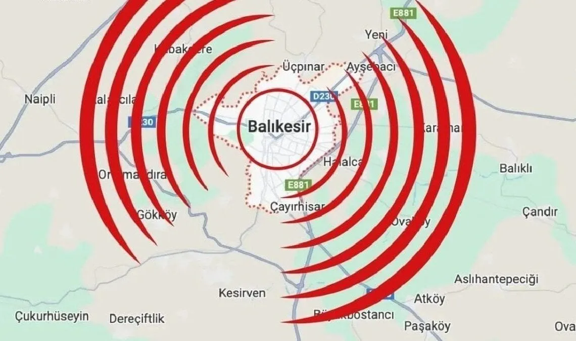 Balıkesir’de Gece Yarısı 4,9 Ve Sabah 3,7 Şiddetinde Depremler